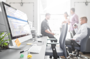 Arbeitsplatz in der Softwareentwicklung